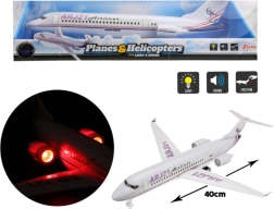Avion en plastique de 43 cm avec lumière et son