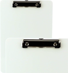 Presse-papiers blanc avec règle A4