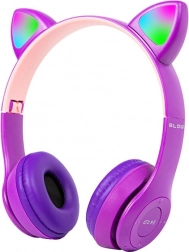Casque Bluetooth sans fil avec LED pour enfants