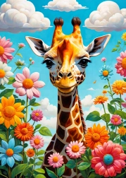 ENJOY puzzle jolie girafe – 1000 pièces