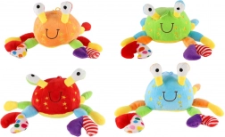 hochet en peluche crabe pour bébés 0+