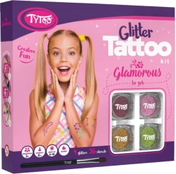 TyToo Glamorous – grand coffret de tatouages pailletés pour filles