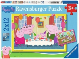 Puzzle Ravensburger Peppa Pig à la fête 2x12 pièces
