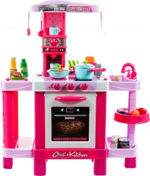 Cuisinière à induction Petit Chef avec lumière et son, rose