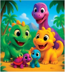 Puzzle en bois dinosaures 20 pièces
