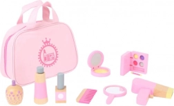 Trousse de maquillage pour enfants Small Foot avec accessoires en bois rose