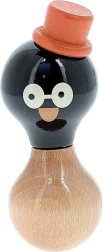 Hochet en bois pingouin René