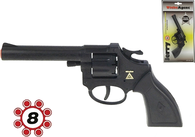 Pistolet à amorces Jerry 19 cm pour amorces 8 coups