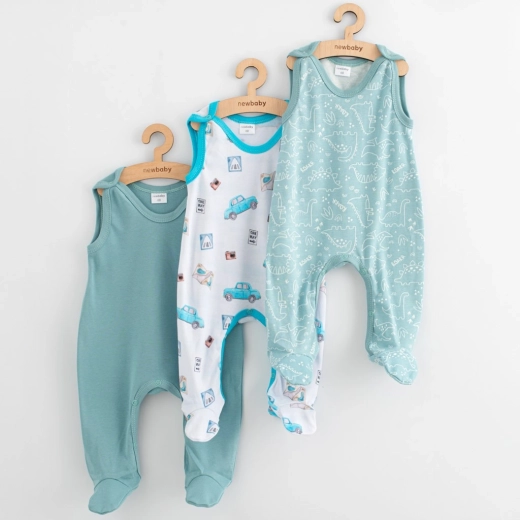Grenouillères pour bébé NEW BABY Classic II, lot de 3 pièces