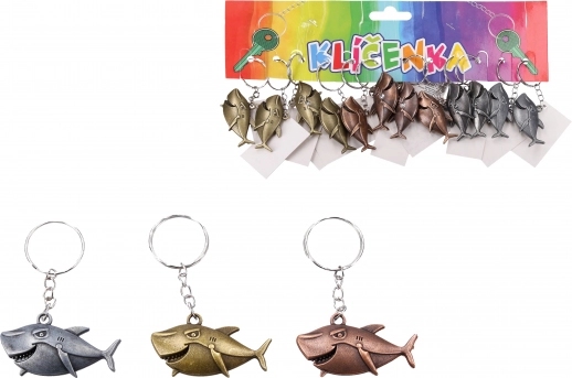Porte-clés en métal Requin