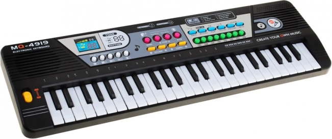 Clavier pour enfants 49 touches 5+ avec micro et enregistrement
