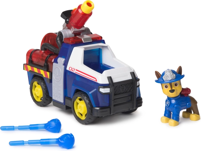 Véhicule de secours de Chase avec canon sur le toit