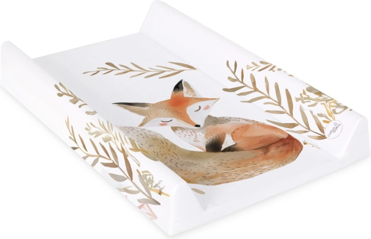 Matelas à langer Ceba Baby avec planche rigide 50 × 70 cm Basic Red Fox