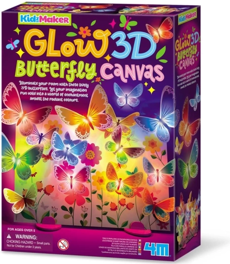 KidzMaker toile 3D papillons lumineuse