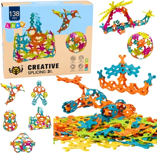 Jeu de construction créatif avec pièces d’assemblage – 138 pièces