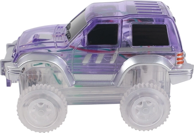 Cleverclixx voiture magnétique pour circuit de course – violette