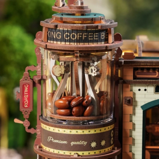 Mécanismes mobiles et « ligne à café » automatisée