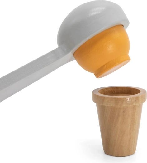 Cuillère magnétique pour un service réaliste