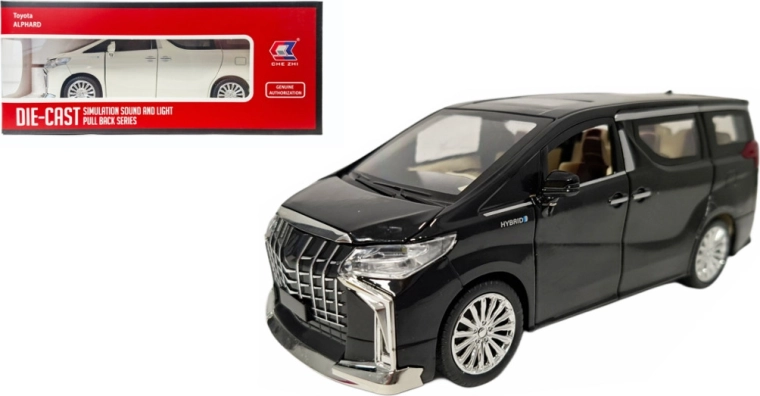 Toyota Alphard 1:24 modèle en métal avec lumière et son