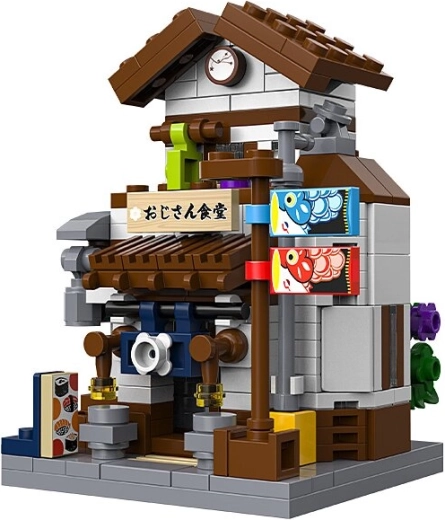 CaDA Mini restaurant japonais en briques à l’échelle 1:65
