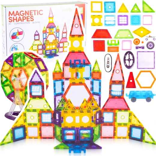 Puzzle de construction magnétique 130 pièces