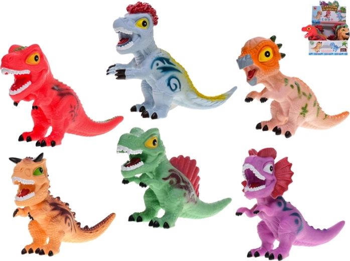 Dinosaure siffleur coloré 22,5 cm