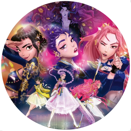 Puzzle circulaire Ravensburger K-pop : Chasseresses de démons – 500 pièces