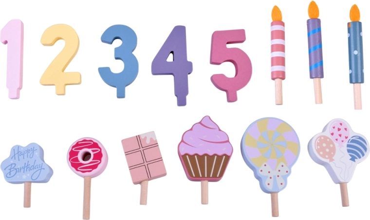 Décorations interchangeables et chiffres 1–5