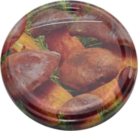 Motif champignons pour conserves maison