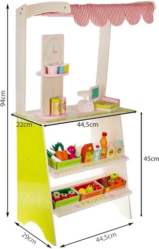Stand en bois stable comme au marché