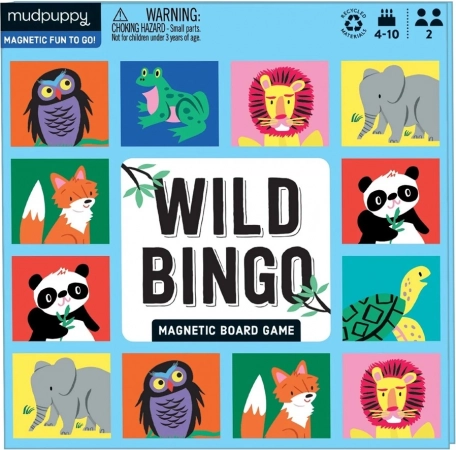 Jeu de société magnétique animaux sauvages Mudpuppy
