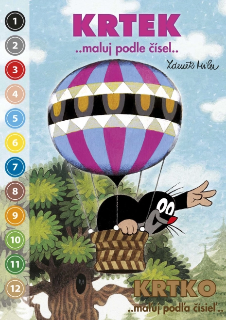 Coloriage A5 La Petite Taupe – peins par numéros