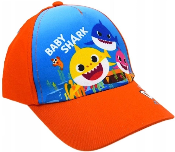 Casquette orange pour enfant Baby Shark
