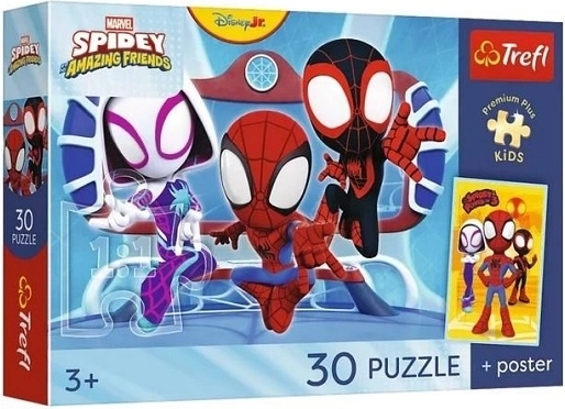 Puzzle premium pro pour enfants Spidey en action 30 pièces