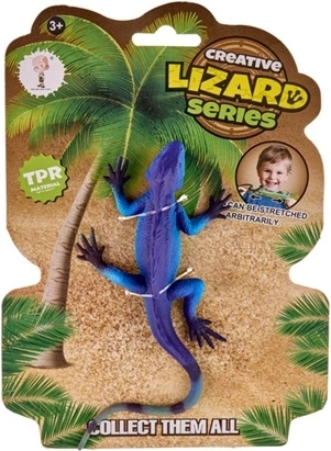Lézard turquoise-violet