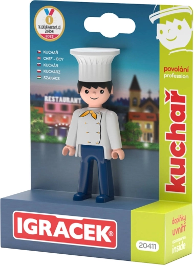 Efko Igráček cuisinier – figurine avec accessoires