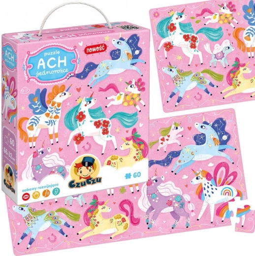 Puzzle Ach Licornes 60 pièces