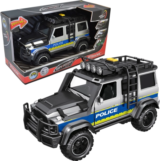 Voiture de police tout-terrain 1:14 City Service Car avec lumières et sons