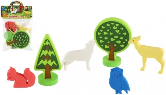 Autocollants moussés animaux de la forêt – 9 pièces