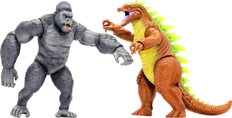 Primal Clash Boss vs. King Kaiju - ensemble de figurines pour un combat de monstres de 21 cm