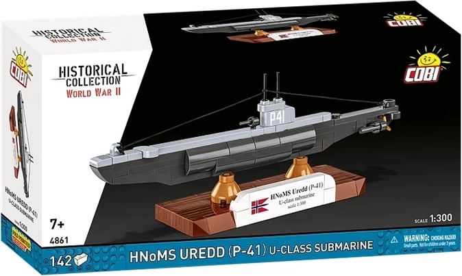 COBI Historical Collection WWII sous-marin HNoMS Uredd (P-41) classe U à l’échelle 1:300