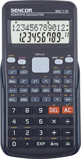 Calculatrice scientifique SEC avec 240 fonctions et écran LCD