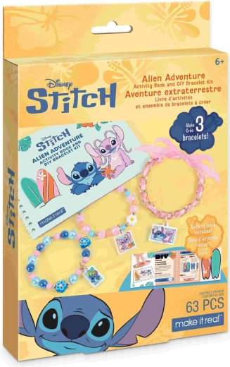 Cahier d’activités et kit de fabrication de bracelets Disney Stitch