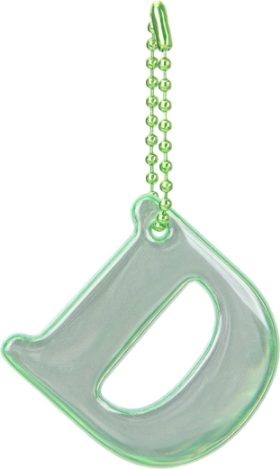 BAAGL pendentif réfléchissant lettre D