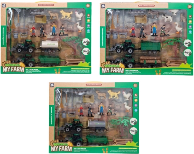 Coffret Ferme – tracteur, figurines et animaux