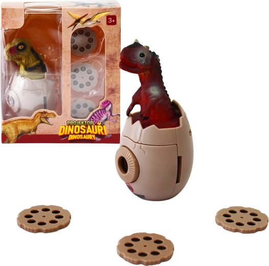 Projecteur de dinosaures en forme d’œuf avec 3 disques interchangeables - 1 pièce