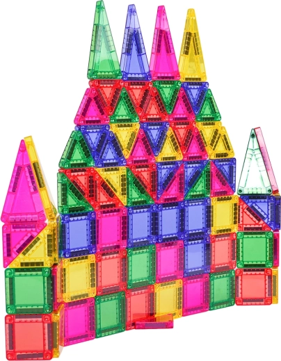 Construction 3D créative aux couleurs vives