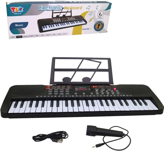 Piano électronique pour enfants MaDe avec microphone, 49 touches