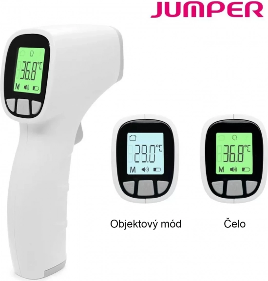 Thermomètre numérique sans contact Jumper pour enfants et adultes, bleu