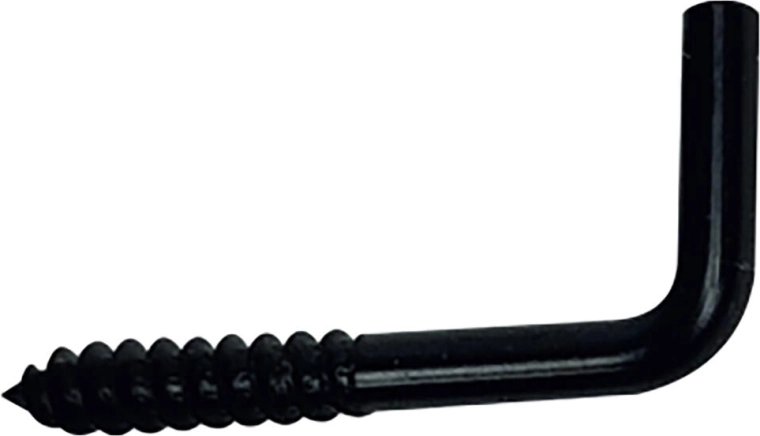 Cavette avec vis 17 × 40 mm, noir, 10 pcs